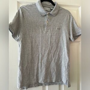 Lacoste Men's Regular Fit Gray Polo Shirt, size Medium
